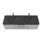 Castello Usa Thames 60-inch Gray Vanity Set with Black Top and Chrome Handles CB-MC-60G-CHR-20146-BL - alternate 7
